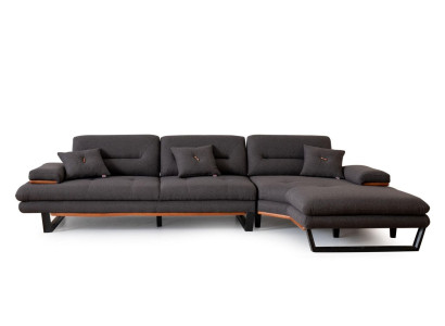 Designer gray Corner sofa L-shape Modern Furniture Living room Corner suite Sofa